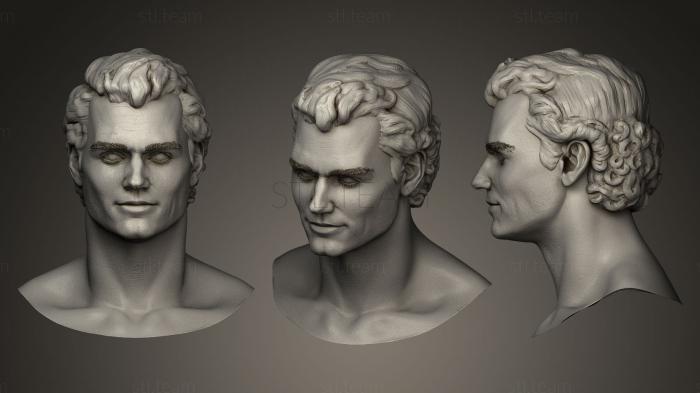 3D модель Голова Генри Кавилла (STL)